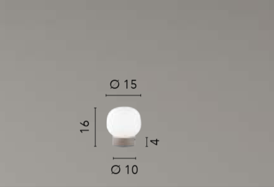 Lume con struttura in metallo sabbia e paralume in vetro bianco latte 1XE14 non incl. ERIS Lume con struttura in metallo sabbia e paralume in vetro bianco latte 1XE14 non incl. ERIS